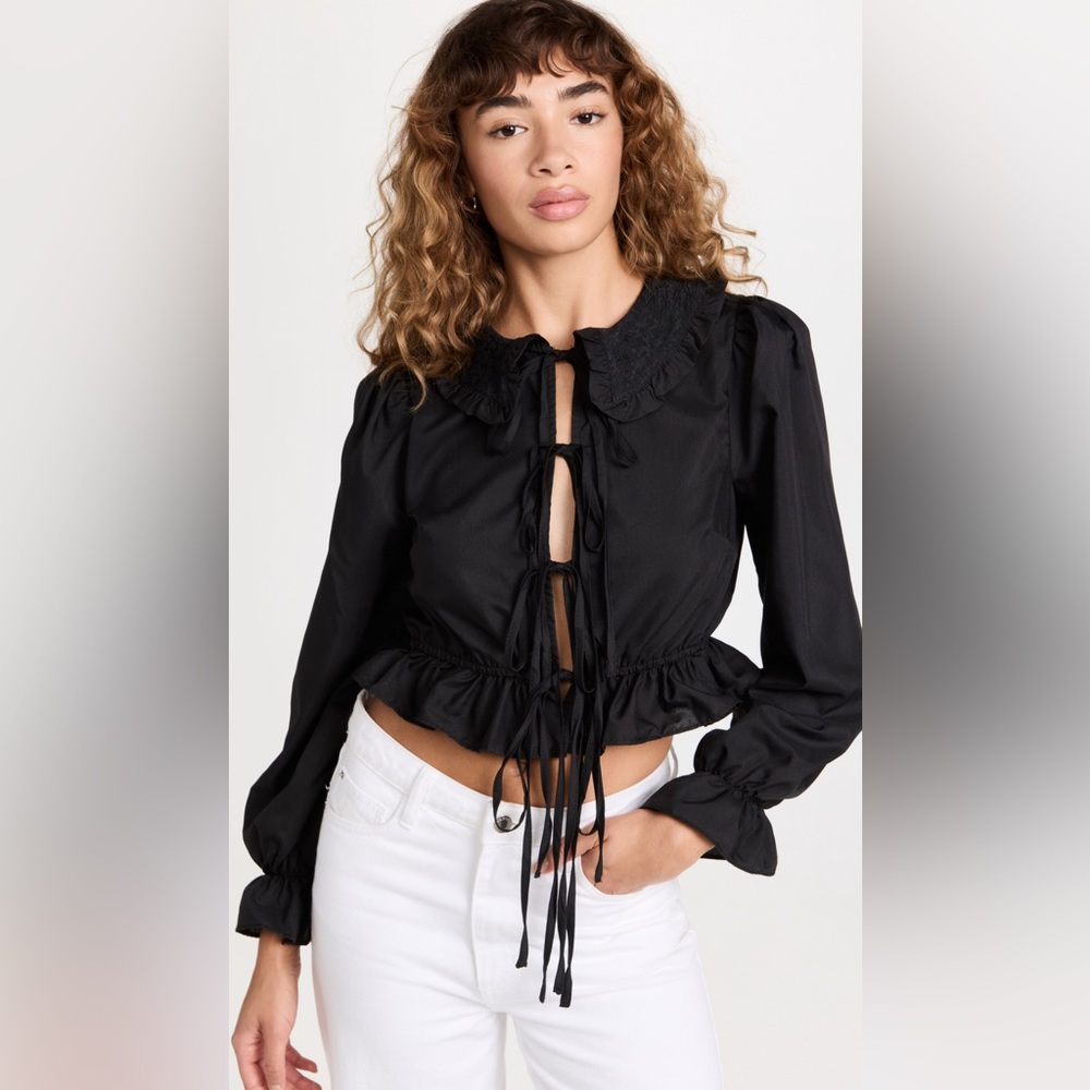 Glamorous Ruffle Blouse Sz M
